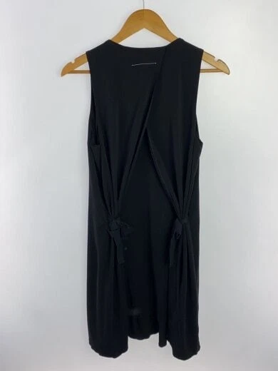 MAISON MARGIELA MM6 Abito senza maniche 42 Poliestere BLK Colore tinta unita S32CT0684