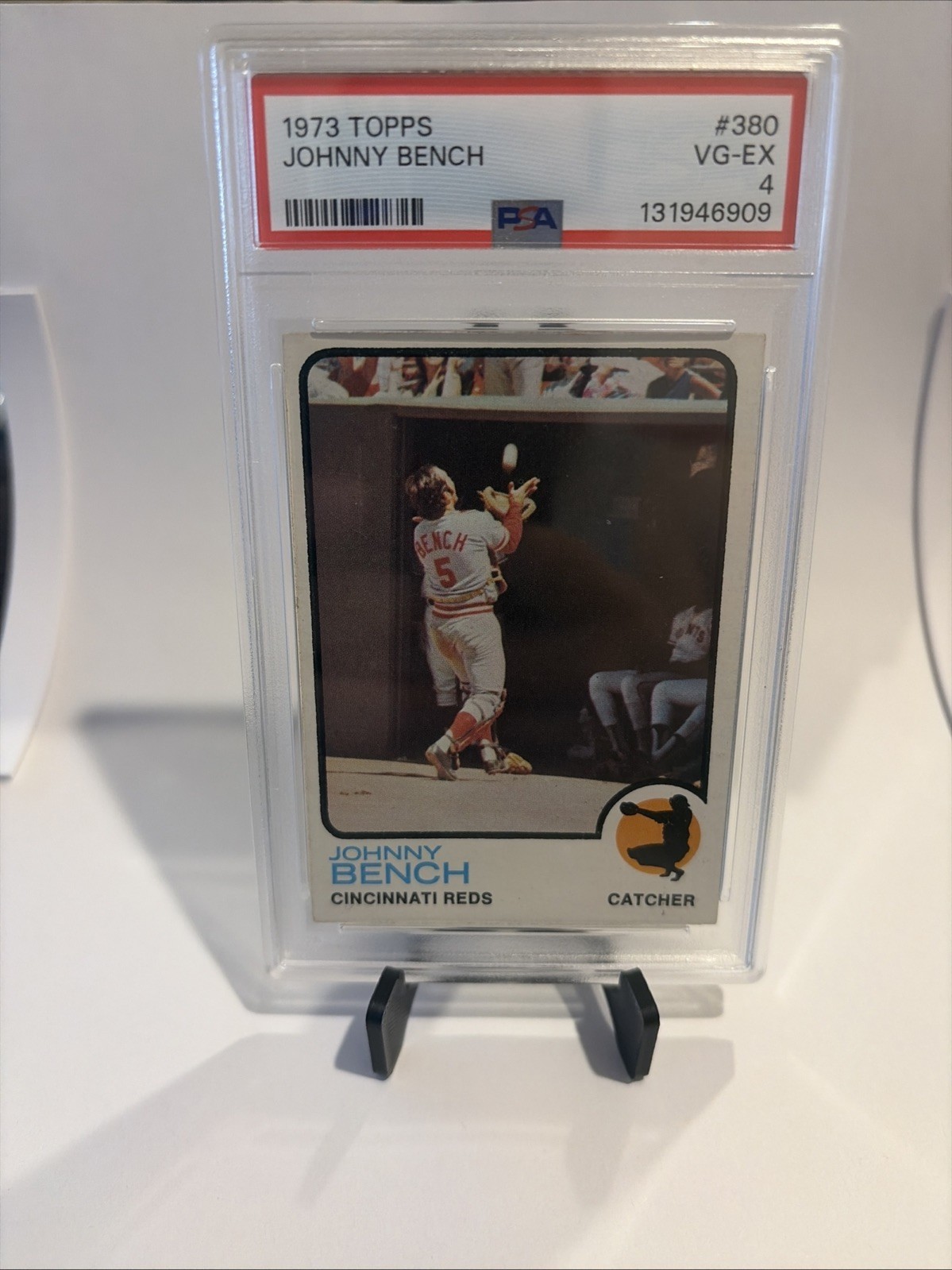 1973 Topps JOHNNY BENCH #380 PSA 4 VG-EX Cincinnati Reds