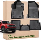 Car Floor Mats Replacement for Jeep Renegade 2015-2025 Durable Carpet Waterproof