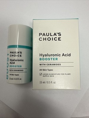 Paula s Choice Hyaluronic Acid Booster with ceramides NEW IN BOX 15 ml .5 fl oz