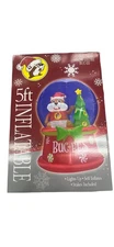 Buc-ees 5 Ft Christmas Inflatable Snowglobe Bucees Buc-ee’s Beaver Snow