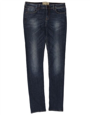 Fat Face Damen Slim Jeans UK 10 Small W30 L31 Blau Baumwolle CH06