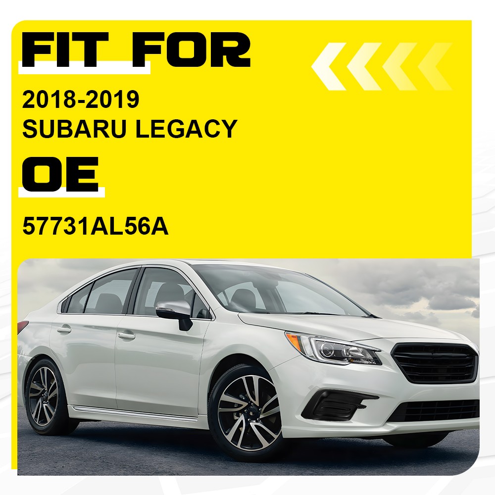 ABS Fog Light Cover Trim Bezel Fit 2018-2019 Subaru Legacy Black Front Right EAW