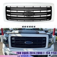 For 2009-2014 Ford F150 F-150 OXFORD WHITE Front Bumper Upper Grille Assembly