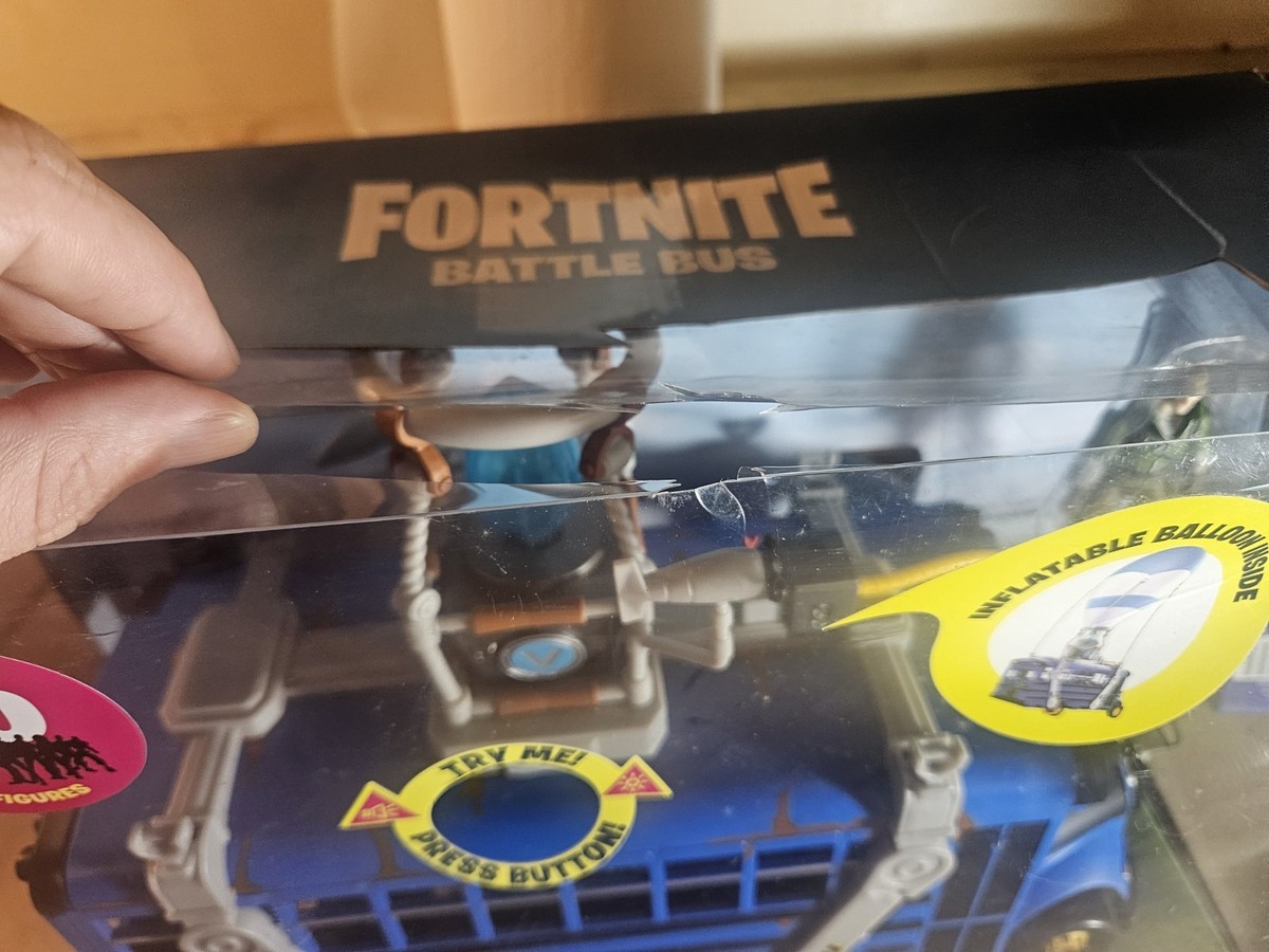 Fortnite Deluxe Battle Bus Vehicle - Multicolored for sale online