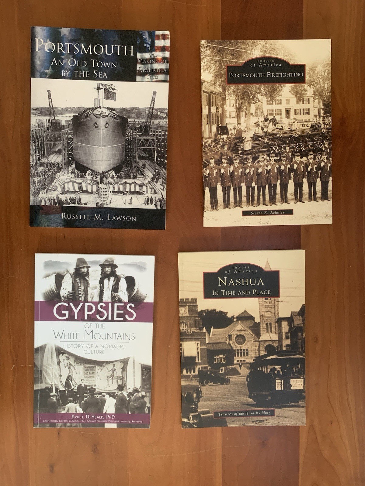 New Hampshire History Books - Lot of 4 - Nashua - Portsmouth