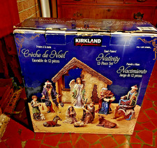 Kirkland Signature Hand-Painted Christmas Nativity 12 Piece Set - Missing House