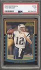 2000 BOWMAN #236 TOM BRADY ROOKIE (RC) PATRIOTS BUCCANEERS PSA 7 NM 🐐
