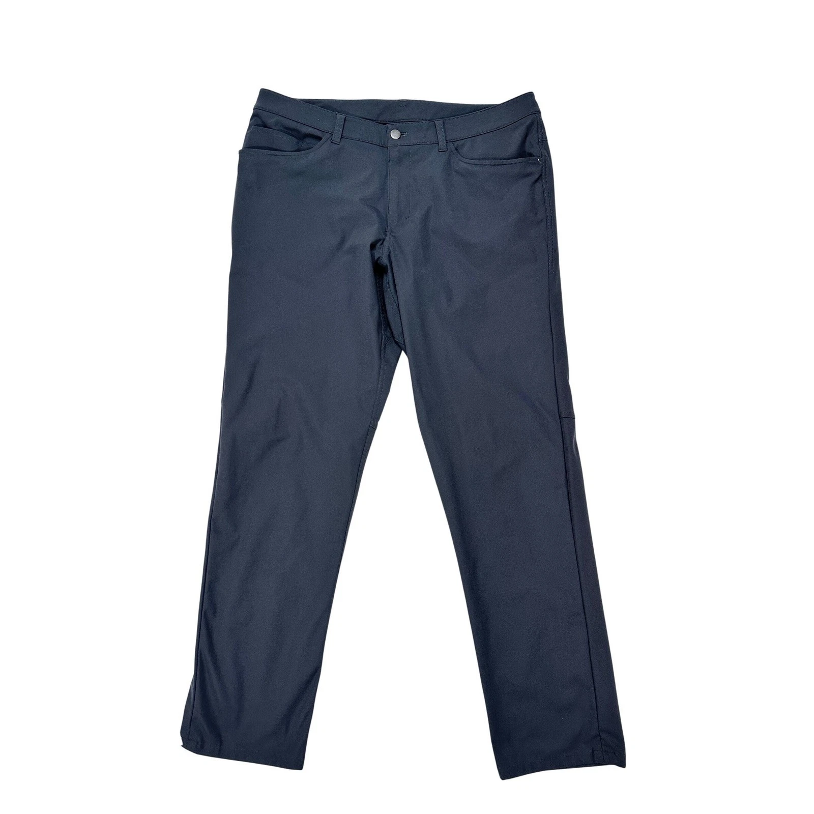 Lululemon ABC Pant Classic Mens Slim Fit Technical Trousers Pants Obsidian 34
