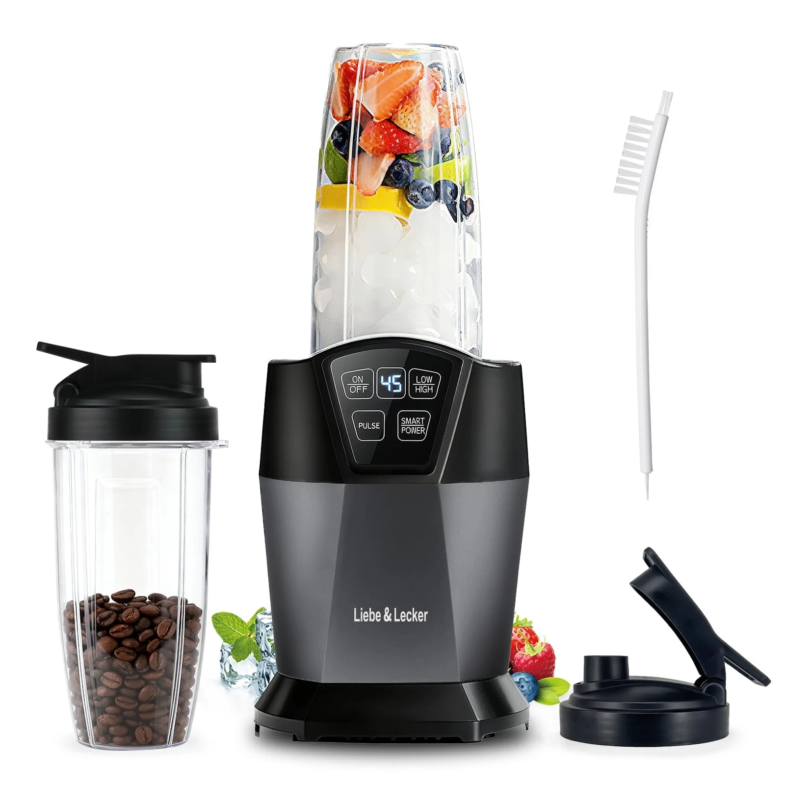 Smoothie Blender, 1200 Peak Watts Blender for Smoothies, Blenders with (2) 28...