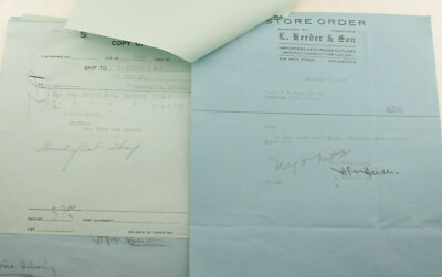 1929 Lamson Goodnow L Herder Son Philadelphia PA Foreign Cutlery Ephemera P1228J