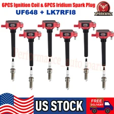 6 Ignition Coil and 6 Spark Plug For RAM PROMASTER 1500 2500 3500 2014-2020 3.6L