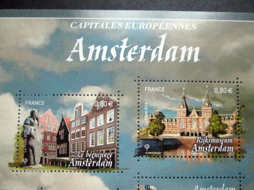 France - "ARCHITECTURE ~ EUROPEAN CAPITALS ~ AMSTERDAM" Mini Sheet MS 2016 - Picture 4 of 6