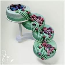 Marzipanrosen Bouquets / Zuckerrosen / Hochzeitstorte f&uuml;r Tortenst&auml;nder Etagere