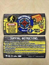 Williams White Water Pinball Apron Cards