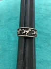 VTG Sterling Silver .925 Horse Band Ring Size 6