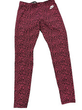 Nike Just do it size Medium pink black leggings pants