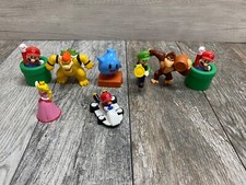 SUPER MARIO BROS Cart McDonald s nintendo Happy Meal Toys Lot Of 8 cake topper