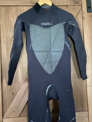 O'Neill Psycho 2 3/2 Zen Zip Full Wetsuit Black & Grey Size Medium