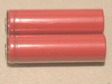 2 pc SANYO UR 14500 P Li-ion 840mAh Rechargeable Battery 3.7v BUTTON-TOPS W/CASE