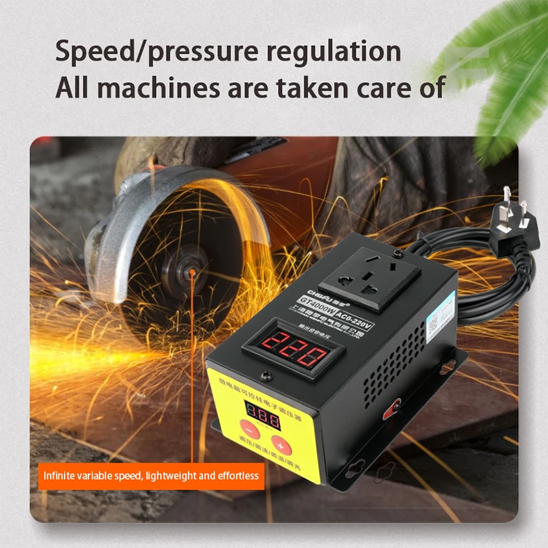 4000W Voltage Regulator Ac 220V High Precision Adjustable Thyristor Electronic - image 4 of 4