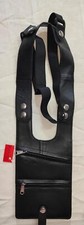 LEATHER MONEY HOLSTER SHOULDER STRAP NAPPA  CLEARANCE SLIGHT RUST ON PRESS STUDS
