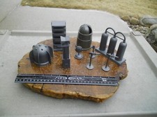 9 Vintage 1950s Marx Toy Space Academy / Patrol Playset TOM CORBETT Accessories