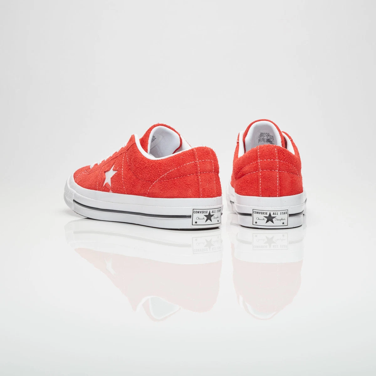 One star premium cheap suede low top red