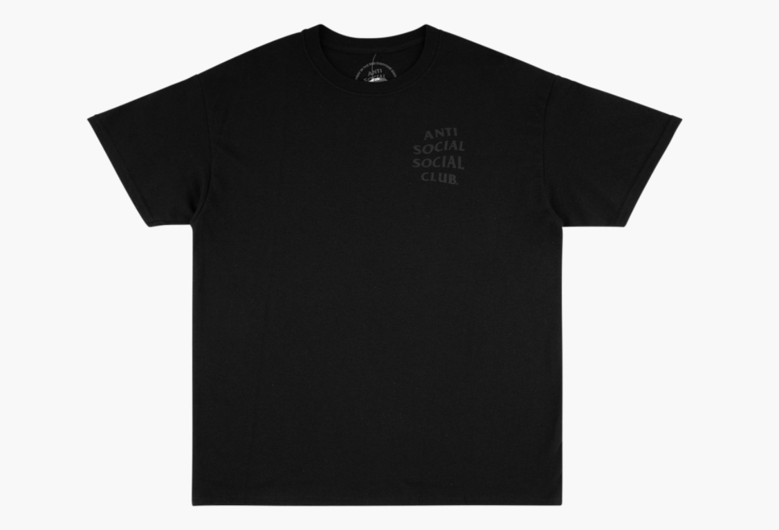 Anti Social Social Club Dramatic Black Tee Shirt Men
