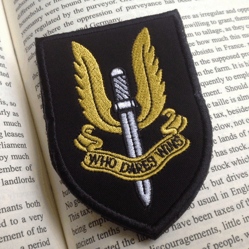 Special Air Service SAS Patch Who Dares Win EMBROIDERED Hook & Loop PATCH - Picture 2 of 6