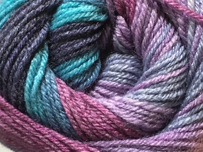 100 gram Merino Gold Batik #23436 Ice Merino Wool & Acrylic Sport Yarn 437yds