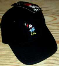 DISNEY MINNIE MOUSE BLACK HAT ADJUSTABLE STRAPBACK CAP ONE SIZE