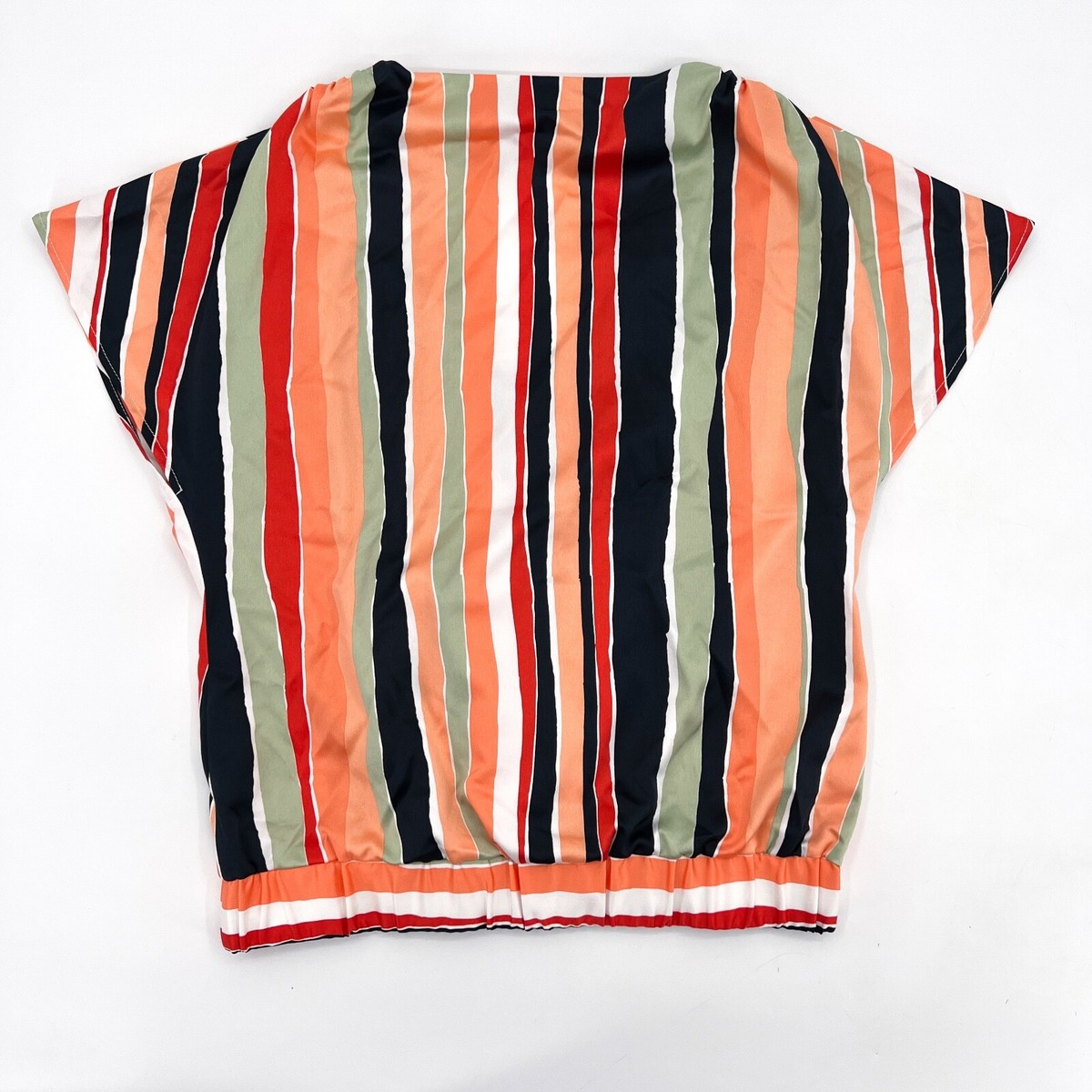 Marc New York Shirt Womens Small Striped Blouse Dolman Sleeve V