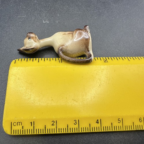 Hagen Renaker Siamese Cat Figurine Vintage Porcelain Miniature 1 3/4" - Picture 6 of 6