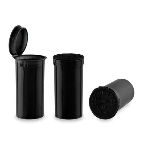 Frascos de dram Loud Lock Pop Top - Contenedores de almacenamiento de alimentos - 13 Dram - 315ct - negros - Imagen 6 de 14