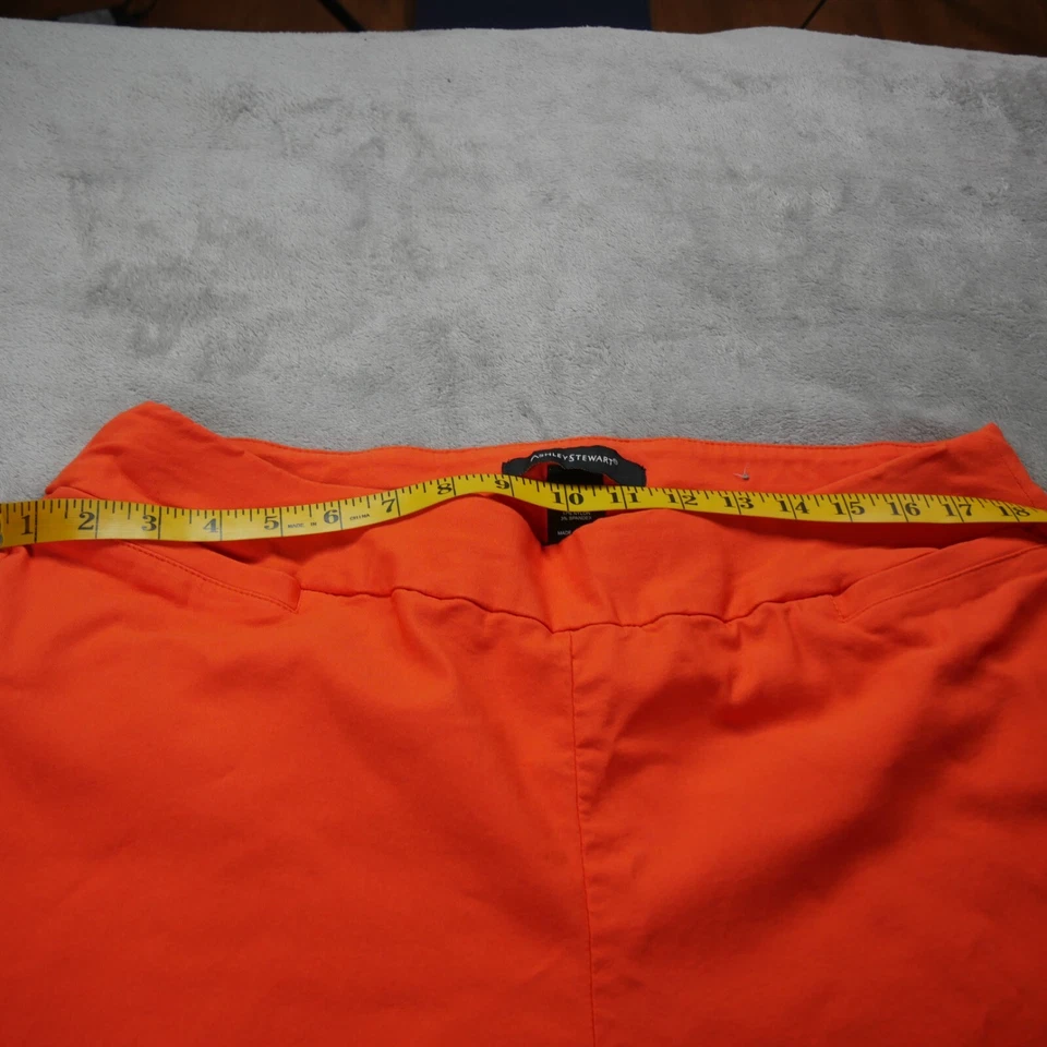 Pantalones de vestir Ashley Stewart para mujer Plus 20W naranja al tobillo - cintura alta informales Foto 4 de 4