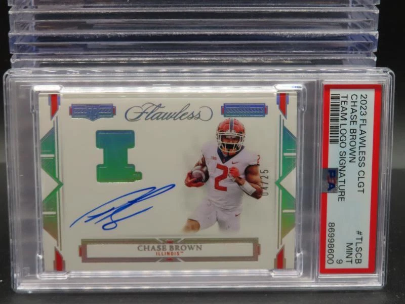 Chase Brown Panini Flawless Collegiate Team Logo Signatures #TLSCB Base