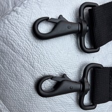 Two Black Aluminium Clips