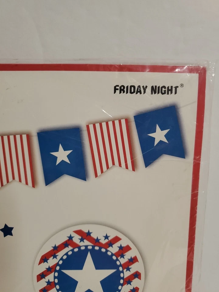 Happy And Free America Rojo Blanco Y Azul EE. UU. Día Fiesta Set Decoraciones Foto 2 de 4