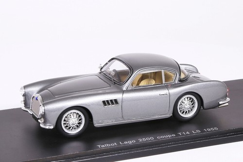 Talbot Lago 2500 Coupe T14 LS 1955 Silver Grey Spark 1:43 New/Original Packaging S2712