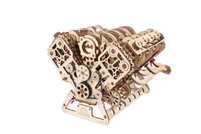 UGEARS V8 Motor Modellbausatz 3D Holzpuzzle für Erwachsene DIY-Kits als Geschenk