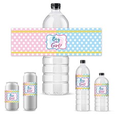 30sheets Bottle Label Adhesive Stickers Rectangle Round 216x64mm craft product