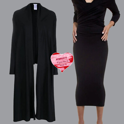 Wolford Wrap Wool Cardigan   XS/S   black ... Offener Cardigan aus feinem Strick