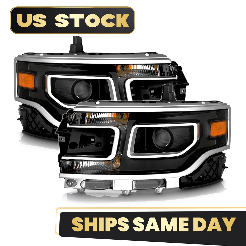 For 2013-2019 Ford Flex HID/Xenon Projector Headlight w/o Bulb Left+Right Pair Foto 2 de 4