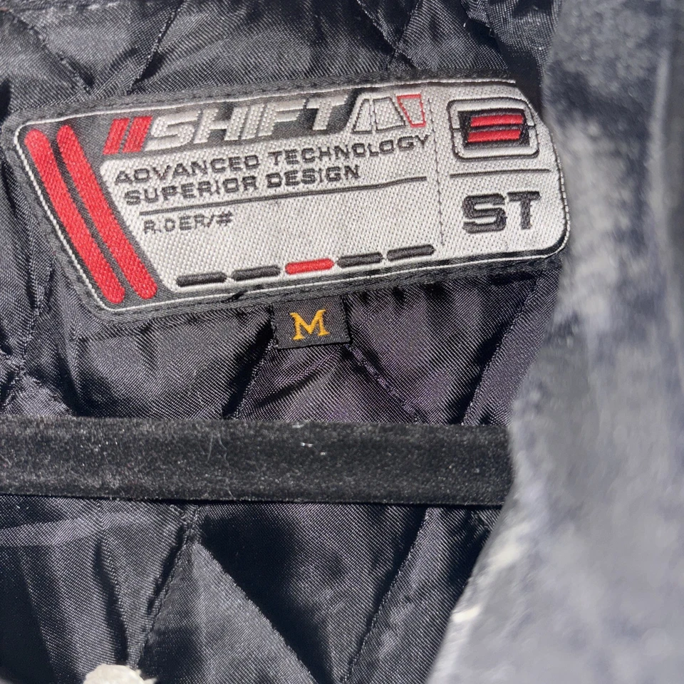 Shift Leather Motorcycle Jacket No Arm Armor Just Back Size M Removable Linen - Image 4 of 4