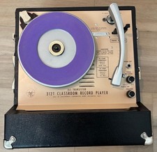 Vintage Audiotronics 312T Classroom Record Player 4-Speed Turntable REF.