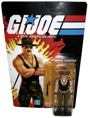 GI Joe SGT SLAUGHTER 3.75" Figure Retro Transformers Collaborative Kup Triple T