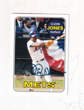 2012 CLEON JONES TOPPS ARCHIVES FAN FSVORITE AUTO/AUTOGRAPH 1969  NEW YORK METS