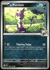 N's Purrloin 096/159 Common Journey Together Pokemon Lightly Played