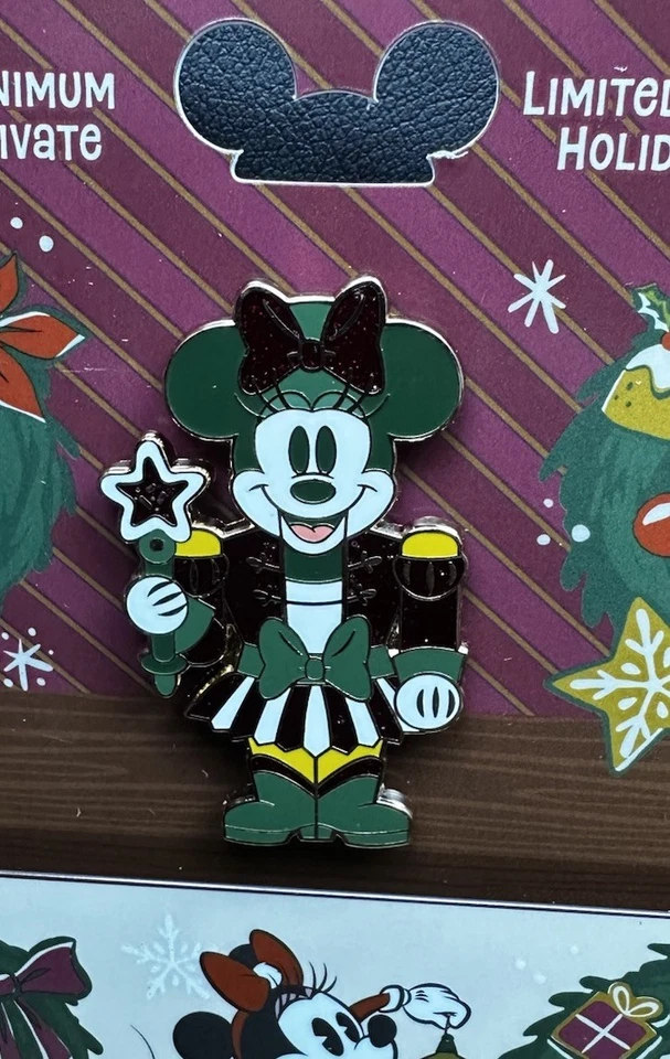 Disney 2025 Feliz Navidad LE 5000 Juego de 4 Pin Tarjeta de Compra Cascanueces Foto 3 de 4